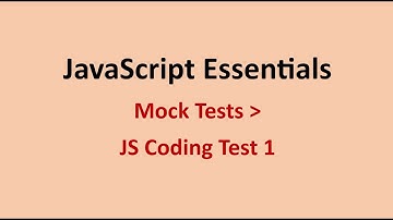 JS Coding Test 1 | Mock Tests | JavaScript Essentials || NxtWave || CCBP