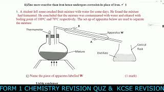 Full Paper Exam/Paper | Form 1 Chemistry | Revision | KCSE Revison Chem Paper 1&2 | Que & Ans 2023 screenshot 5