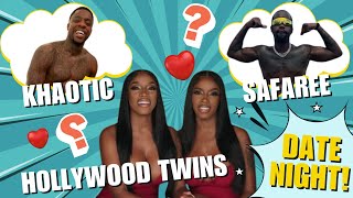 Khaotic and safaree go on a date with the Hollywood twins #khaotic #safaree #fyp #2man #hiphopartist
