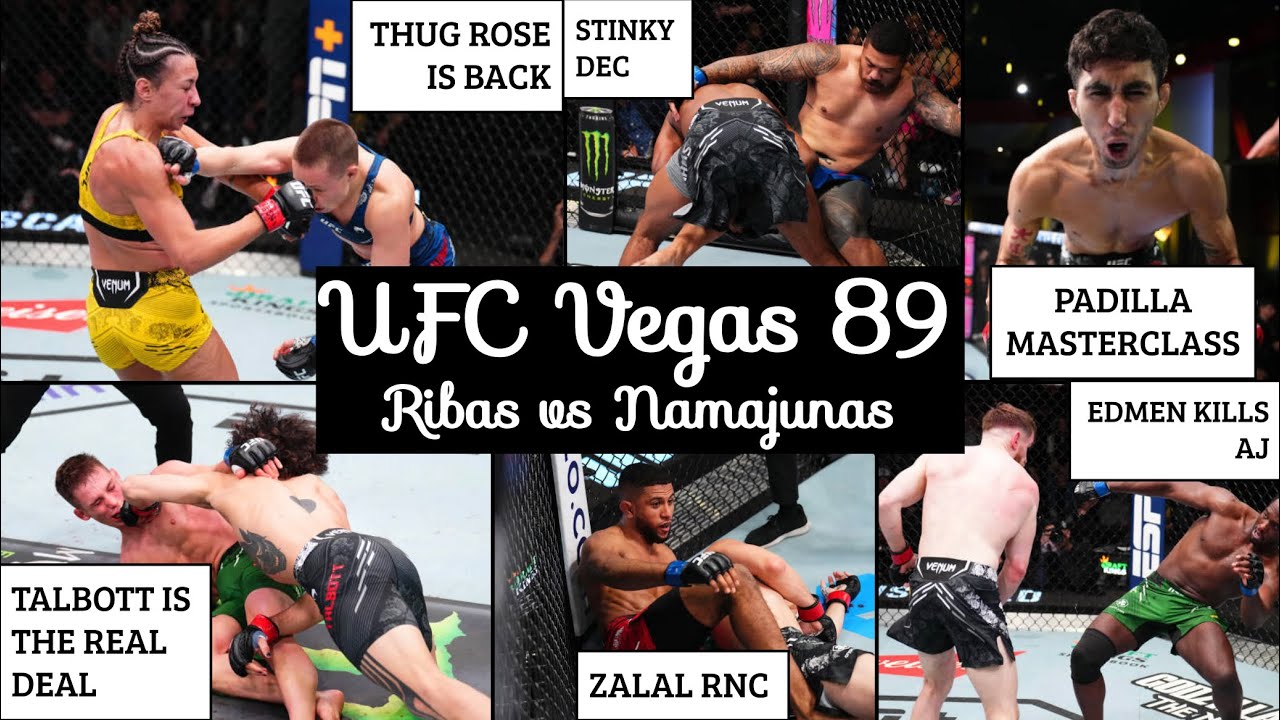 UFC Vegas 89 Recap (Thug Rose Is Back, Payton Talbott is insane, André Lima Got Bit and more)