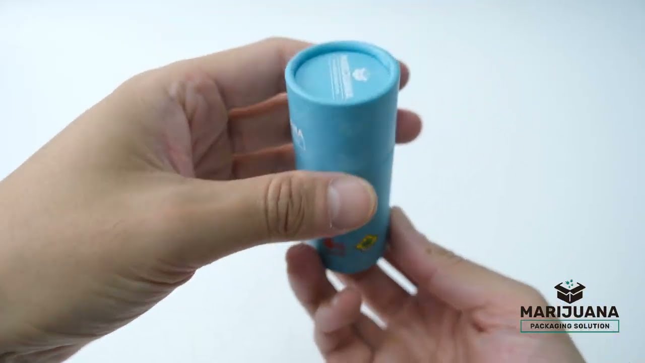 Custom Weed Jars - Sustainable Cannabis Packaging Paper Cans (Aluminum Foiled)