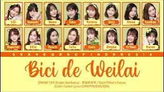 SNH48 15th Single (Senbatsu) - Bici de Weilai / 彼此的未來 | Color Coded Lyrics CHN/PIN/ENG/IDN