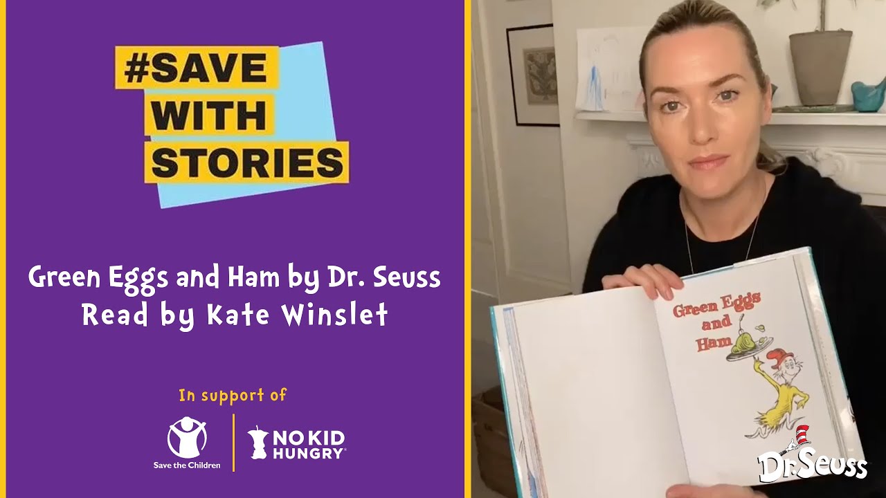 Dr Seuss “Green Eggs and Ham” read by Kate Winslet YouTube