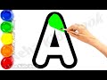 Alphabet ABCD and Count 1234 for Kids //Easy Step by Step Drawing Tutorial for Kids,89