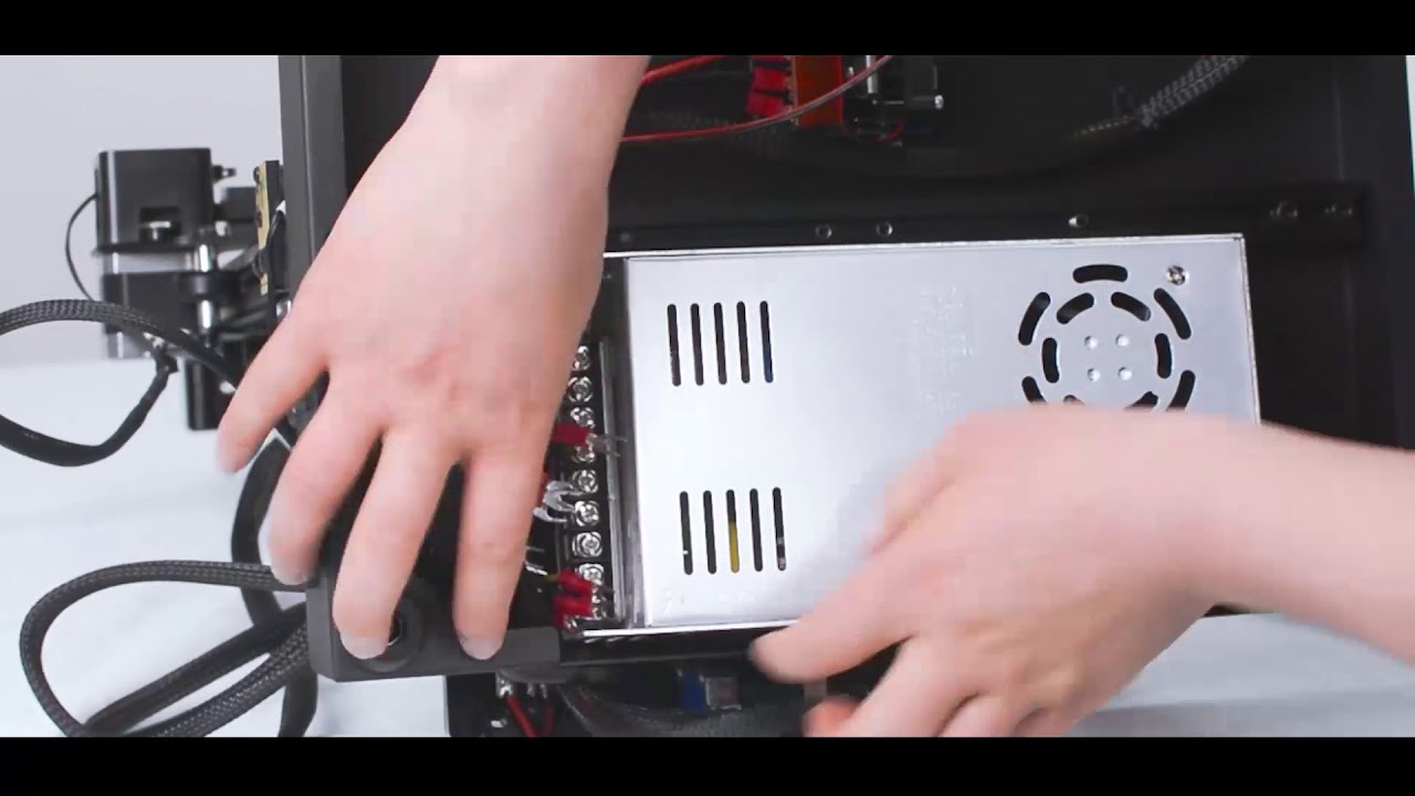GEEETECH A20T 3D printer replace power supply YouTube
