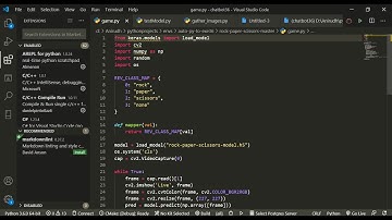 Rock Paper Scissors game using Python and Machine Learning