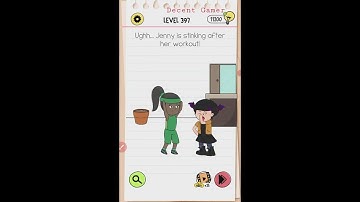 Brain test 4 level 397 walkthrough solution