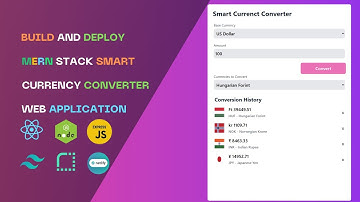 MERN Stack Project: Build a Full Stack Currency Converter with React, Node, MongoDB, Express