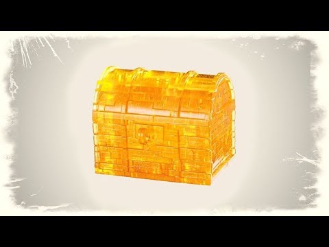 Крутой 3D пазл! Собираем желтый Сундучок