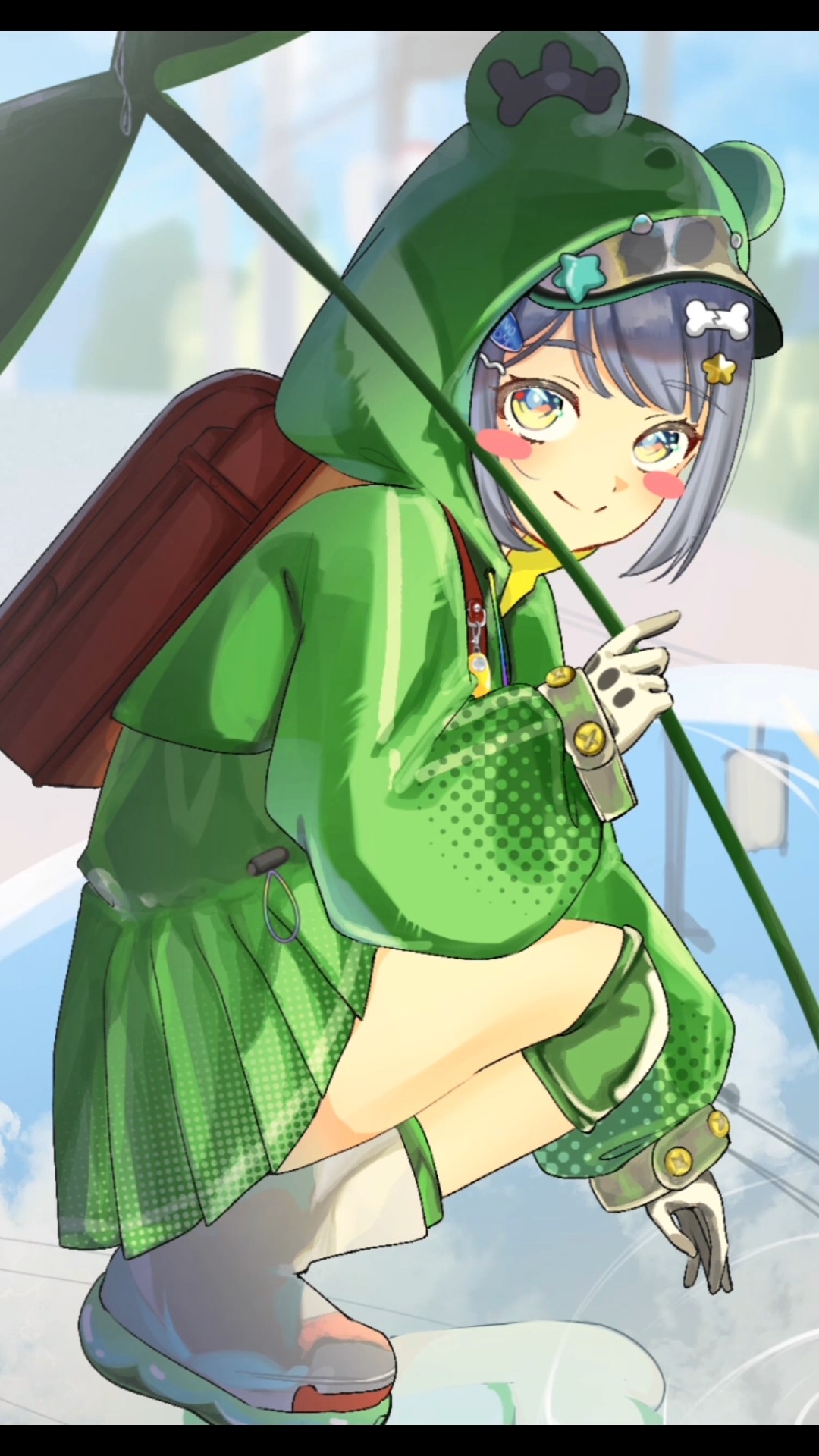 Drawing Yoru no Kuromu-chan's new outfit🐸#IllustrationMaking