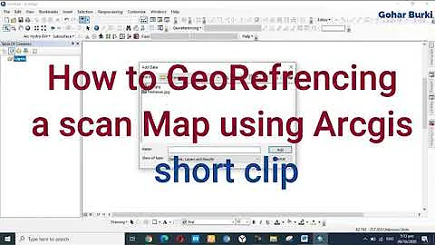 how to georeference a scanned map using arcgis software
