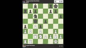 Gukesh Dommaraju hits Praggnanandhaa Rameshbabu #chess #battle #chessgame #battlechess#grandmaster