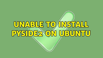 Ubuntu: Unable to install pyside2 on ubuntu