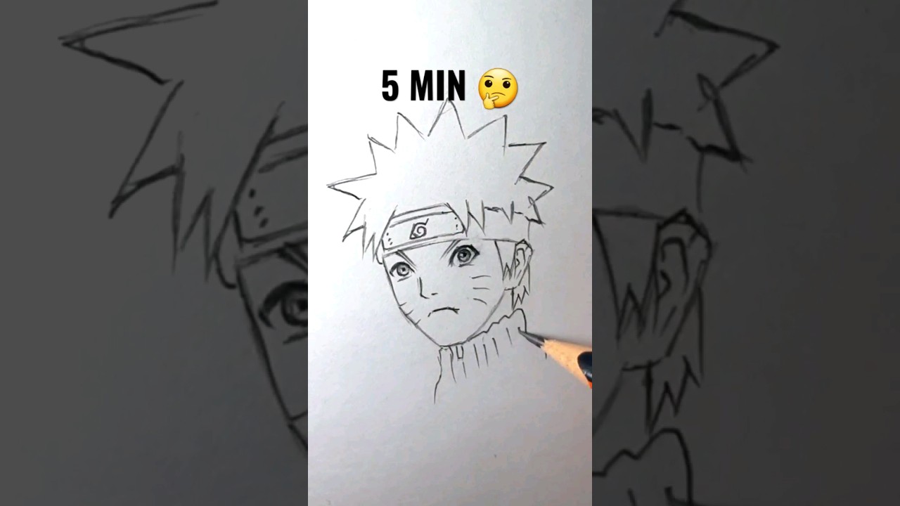 How to Draw Naruto Six Paths in 10 sec, 10 min, 10 Hr #anime #naruto #, how to draw naruto