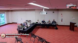Board of Library Trustees 5-11-2026
