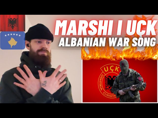 TeddyGrey Reacts to 🇦🇱🇽🇰 Marshi UÇK - Kosova War Song | UK 🇬🇧 REACTION class=