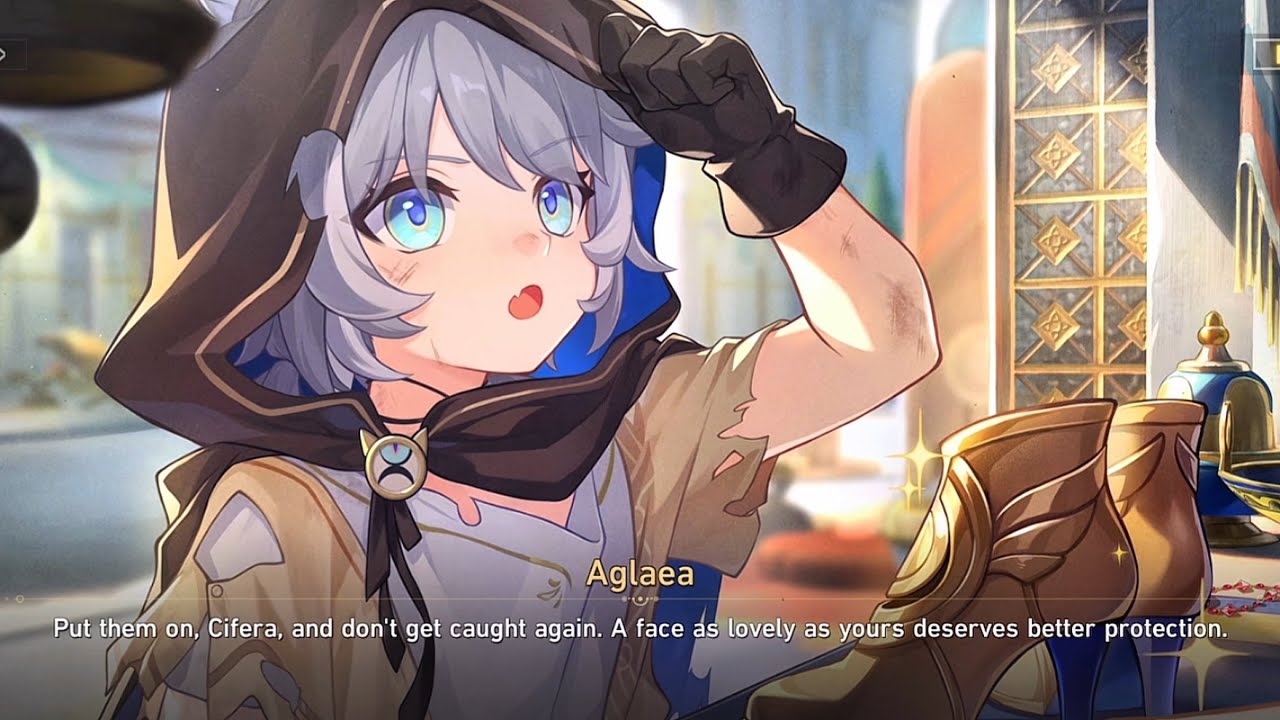 Young Cipher & Aglaea (2D Cutscene) [JP Dub] | Honkai Star Rail 3.3 ...