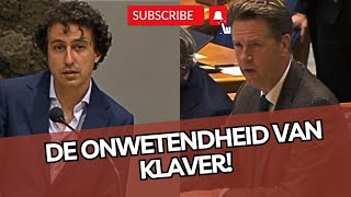 Martin Bosma spreekt Jesse Klaver aan op zijn ONWETENDHEID!