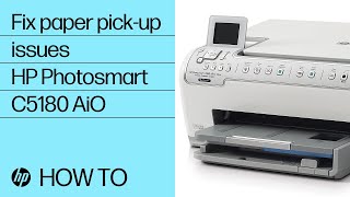 Fixing Pick-Up Issues | HP Photosmart C5180 All-in-One | HP - YouTube