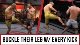 This one tip will have you landing knee buckling leg kicks in ufc 3. i
figured out after recalling my days kickboxing 1 ... the teacher
always said '...