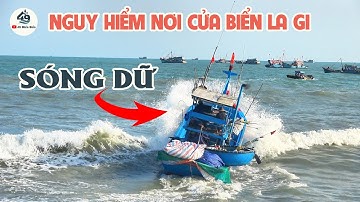 Ghe Thuyền Đối Đầu Sóng To, Cửa Biển Lagi Những Ngày Gió Bấc Khiến Ngư Dân Gặp Nhiều Nguy Hiểm