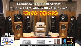 「ポップス」を聞いてみた・TANNOY Stirling 3LZ SE、ESOTERIC F01、Grandioso K1X SE試聴（逸品館・リモート試聴会）