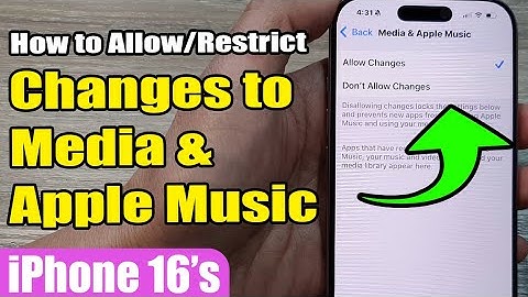 🎵 How to Allow or Restrict Changes to Media & Apple Music on iPhone 16/Pro Max 📱 | iOS 18 Guide