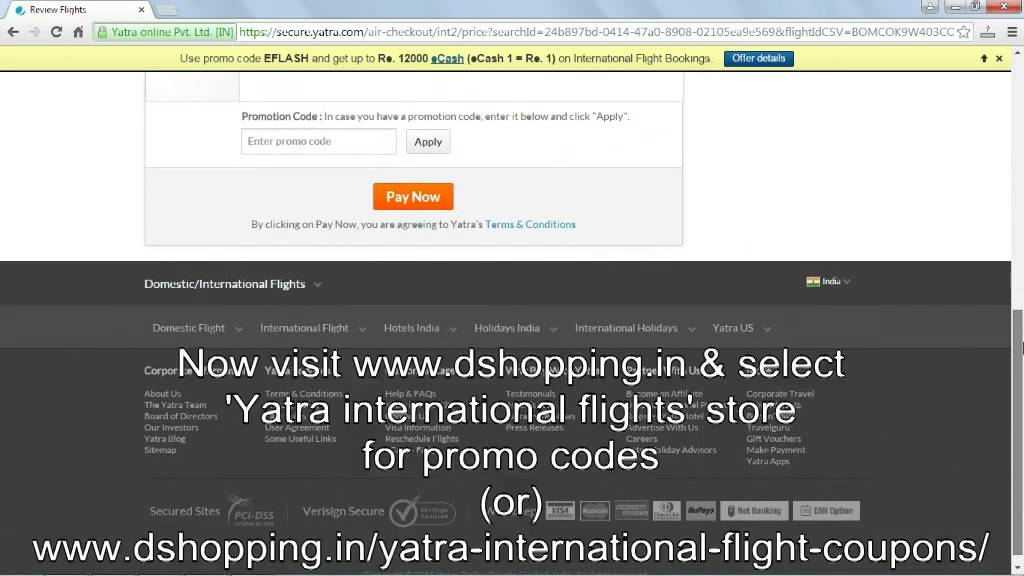 How to use Yatra coupons - YouTube