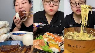 Mukbang food challeng new with real sound #d9mukbang #mukbang screenshot 3