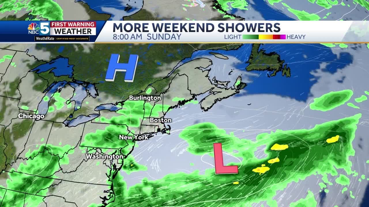 Mostly dry late week, few showers this weekend (06-11-25) - YouTube