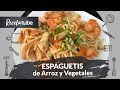 Como Preparar Espaguetis de Arroz y Vegetales