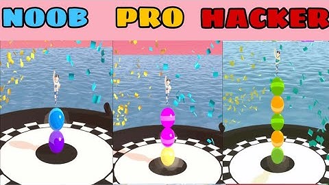 NOOB vs PRO vs HACKER in Stack Rider ❤️ All Levels Gameplay, NEW Games iOS, Android