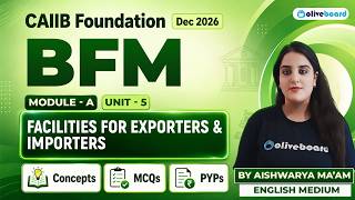 CAIIB BFM Module A Unit 5 | Facilities for Exporters & Importers | CAIIB Foundation | Oliveboard
