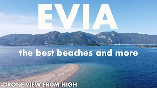 THE BEST BEACHES of EVIA ISLAND (GREECE) & MORE {Greece Aerial Drone Shots} | RELAXATION MUSIC VIDEO
