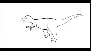 raptor running animation