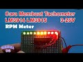 Cara membuat tachometer LM3914 LM3915 RPM Meter Ide Kreatif DIY