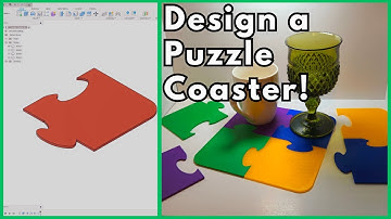 Make a Puzzle Piece Coaster in Fusion 360.