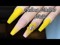 Nail Chronicles | Yellow Acrylic Nails w/3D Flower | iGel Beauty