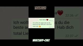 Trauriger WhatsApp-Chat 😭 #whatsapp #whatsappchat #traurig #chat #shorts #fypシ #youtubeshorts #fyp Trauriger WhatsApp-Chat 😭 #whatsapp #whatsappchat #traurig #chat #shorts #fypシ #youtubeshorts #fyp