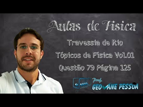 Composição de Movimentos - Barco atravessando um rio