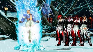[KOF Mugen] Frozen Yashiro vs Orochi Iori Team