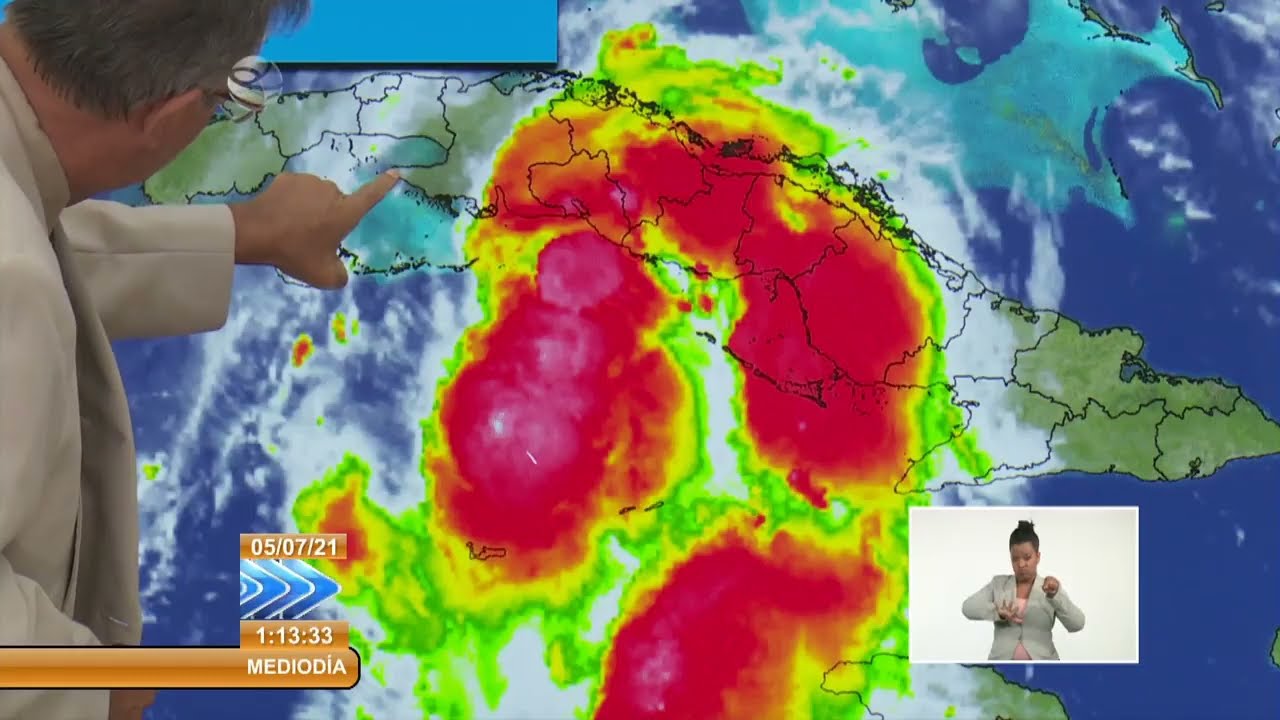 Pronóstico del Tiempo en Cuba lluvias fuertes e intensas en el centro