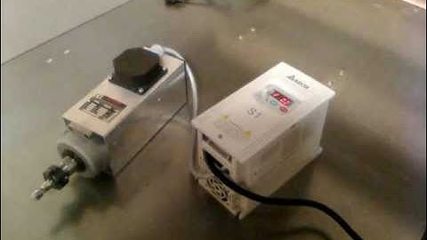 CNC- first test run Teknomotor HF spindle