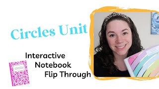 Geometry Circles Unit Interactive Notebook Flip Through Profile