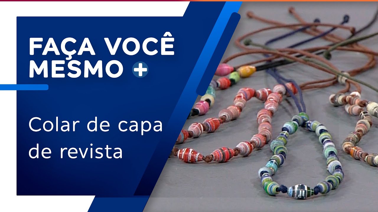 Colar com capa de revista por Johanna Bahuizen