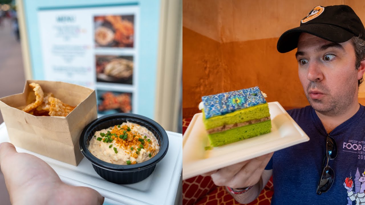 Фестиваль еды и вина Disney 2021 (полный тур) | Все киоски с едой | НОВЫЕ товары в EPCOT