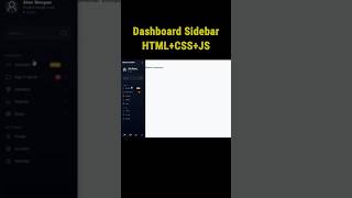 Dashboard Sidebar: Dark Mode & Animations #javascript #css #html