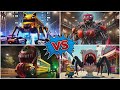 School Bus 🆚 Lightning McQueen 🆚 School Bus Monster 🆚 Toiletor Minion - Spinning Wheel