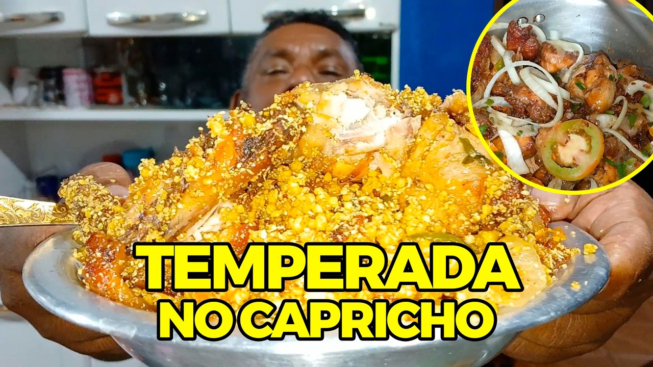 FAROFA DE FRANGO BEM TEMPERADA - Eu Não Esperava Que Ficasse Assim - Homem Guloso