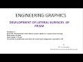 DEVELOPMENT OF LATERAL SURFACES SOLIDS - SQUARE PRISM